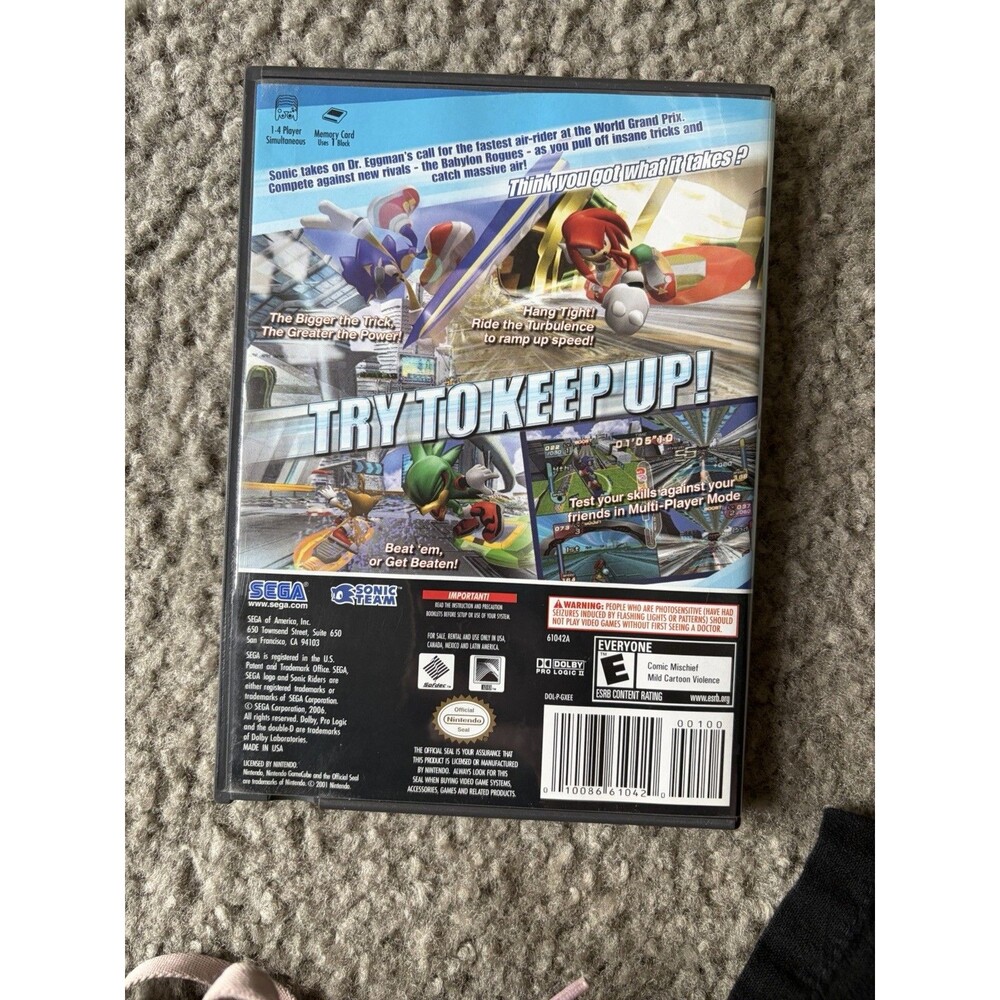 Sonic Riders (Nintendo GameCube, 2006) - CIB Tested - Picture 2 of 4